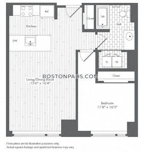 Seaport/waterfront Apartment for rent 1 Bedroom 1 Bath Boston - $3,615